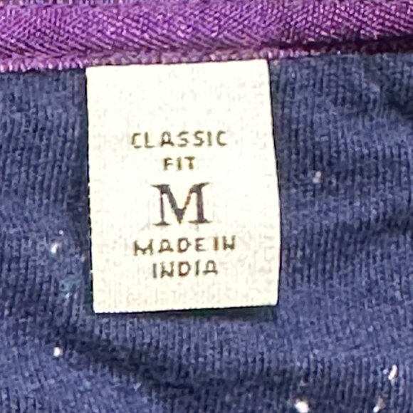 Robert Graham Lindell Long Sleeve Knit In Navy Classic‎ Fit Medium Quarter Zip - Picture 6 of 9